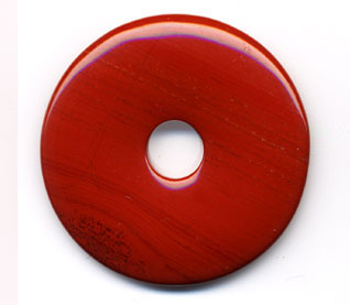 35MM DONUT RED JASPER